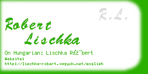 robert lischka business card